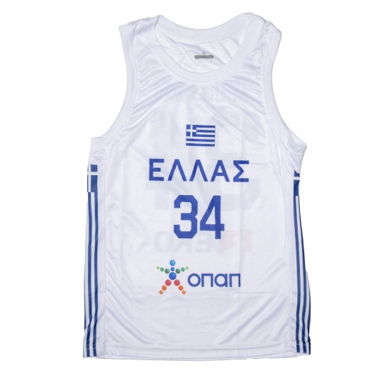 Ανδρική Μπλούζα Μπάσκετ Λευκό Νο34 Ανδρική Μπλούζα Μπάσκετ Λευκό Νο34