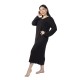 Γυναικείο Μακρυμάνικο Φόρεμα Μαύρο Plus Size Γυναικείο Μακρυμάνικο Φόρεμα Μαύρο Plus Size