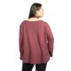 Γυναικεία Μακρυμάνικη Μπλούζα Μπορντό Με Διακοσμητικό Φουλάρι Γυναικεία Μακρυμάνικη Μπλούζα Μπορντό Με Διακοσμητικό Φουλάρι