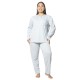 Πιτζάμα Γυναικεία Plus Size Βεραμάν Με Καρδούλες Πιτζάμα Γυναικεία Plus Size Βεραμάν Με Καρδούλες