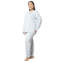 Πιτζάμα Γυναικεία Plus Size Βεραμάν Με Καρδούλες