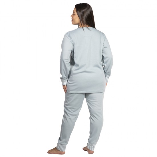 Πιτζάμα Γυναικεία Plus Size Βεραμάν Με Γατούλα Πιτζάμα Γυναικεία Plus Size Βεραμάν Με Γατούλα