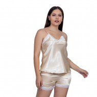1+1 Δώρο Γυναικείο Σατέν Babydoll Με Δαντέλα Εκρού 1+1 Δώρο Γυναικείο Σατέν Babydoll Με Δαντέλα Εκρού