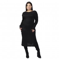 Γυναικείο Φόρεμα Πλεκτό Plus Size Γυναικείο Φόρεμα Πλεκτό Plus Size