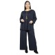 Γυναικείο Σετ Παντελόνι - Μπλούζα Με Κολιέ Plus Size Μπλε Σκούρο Γυναικείο Σετ Παντελόνι - Μπλούζα Με Κολιέ Plus Size Μπλε Σκούρο