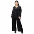 Γυναικείο Σετ Παντελόνι - Μπλούζα Βελούδο Plus Size Μαύρο