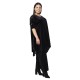Γυναικείο Σετ Παντελόνι - Μπλούζα Βελούδο Plus Size Μαύρο Γυναικείο Σετ Παντελόνι - Μπλούζα Βελούδο Plus Size Μαύρο