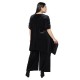 Γυναικείο Σετ Παντελόνι - Μπλούζα Βελούδο Plus Size Μαύρο Γυναικείο Σετ Παντελόνι - Μπλούζα Βελούδο Plus Size Μαύρο