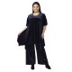 Γυναικείο Σετ Παντελόνι - Μπλούζα Βελούδο Plus Size Μπλε Σκούρο Γυναικείο Σετ Παντελόνι - Μπλούζα Βελούδο Plus Size Μπλε Σκούρο